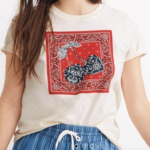 Madewell Bandana Cherry Graphic tee